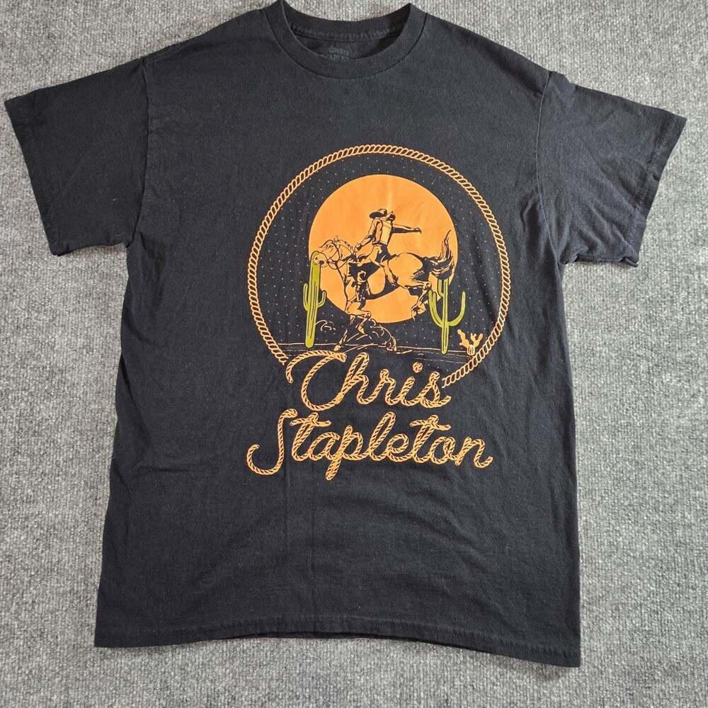 Chris Stapleton T Shirt Mens Medium Black Official Licensed Country Music Tee